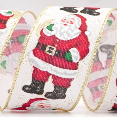 Jolly Santa Claus Design Ribbon_KF8271