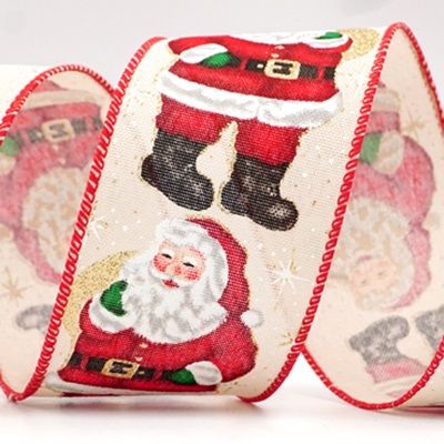 Jolly Santa Claus Design Ribbon_KF8271