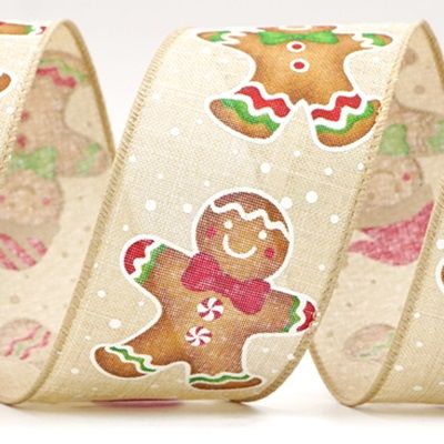 त्योहारी जिंजरब्रेड डिजाइन रिबन_KF8272.KF8273.KF8274