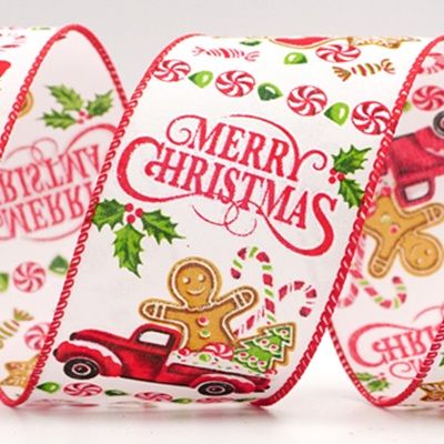 Κορδέλα με γλυκίσματα και φορτηγό Χριστουγεννιάτικου δέντρου_KF8309.KF8310