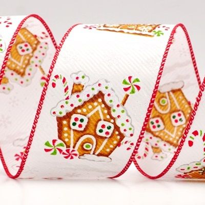 Gingerbread Domus Wired Ribbon_KF8311