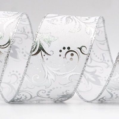 Листья Wirbel Рождественская проволочная лента_KF8353