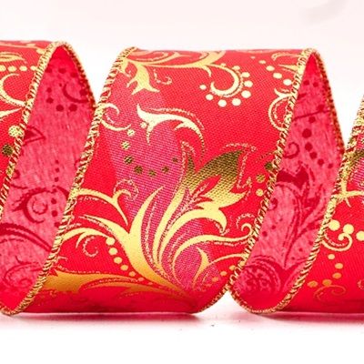 Листья Wirbel Рождественская проволочная лента_KF8355