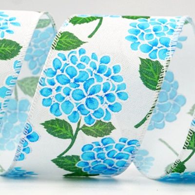 Nastro con design di fiore di ortensia in fiore_KF8361.KF8362.KF8363.KF8364.KF8365