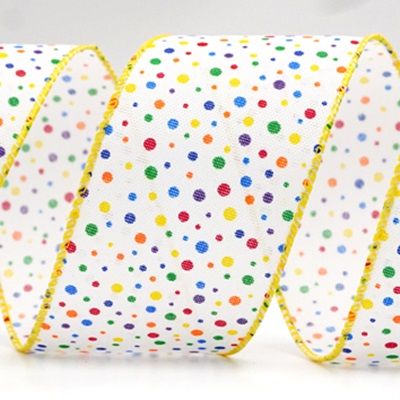 Värikäs Dots Design Ribbon_KF8388.KF8389