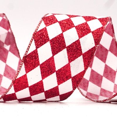 Kimaltava harlekiinimuotoilu langallinen nauha_KF8436