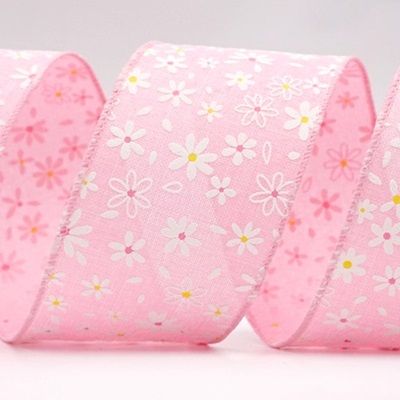 Ruban tressé Fleur de Marguerite Épanouissante_KF8440