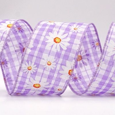 Cinta de Alambre de Flor Margarita Blanca_KF8528