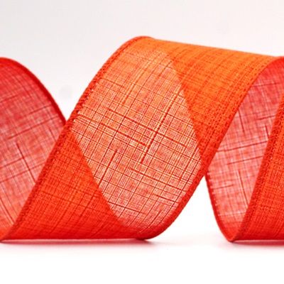 Cinta de Alambre de Yute de Color Sólido de Navidad_KF8588