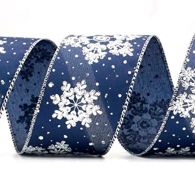 شرائط العطلات المزخرفة برقائق الثلج_KF8626