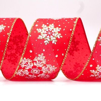 شرائط العطلات المزخرفة برقائق الثلج_KF8626.KF8627