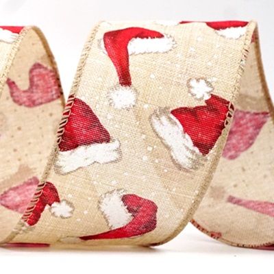Cappelli di Babbo Natale di Natale Nastro Wired_KF8634.KF8635.KF8636