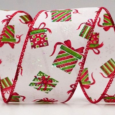 Χριστουγεννιάτικη κάλτσα, Δώρα &amp; Σχέδιο καραμέλας με κορδέλα με σύρμα_KF8648.KF8649.KF8650.KF8651.KF8652.KF8653