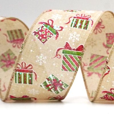 Χριστουγεννιάτικη κάλτσα, Δώρα &amp; Σχέδιο καραμέλας με κορδέλα με σύρμα_KF8648.KF8649.KF8650.KF8651.KF8652.KF8653