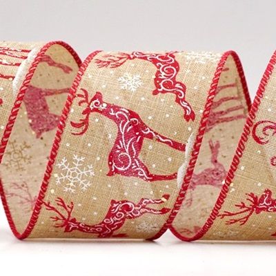 Ruban en filigrane avec renne_KF8718.KF8719