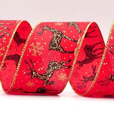 Ruban en filigrane avec renne_KF8721