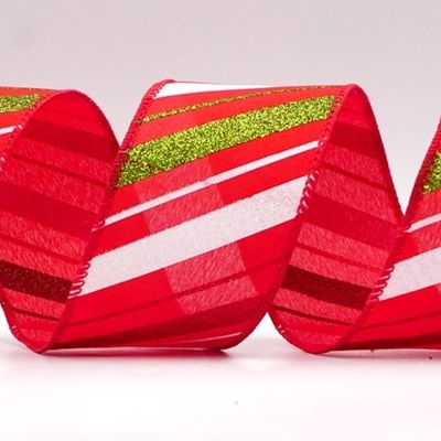 Λαμπερή Διαγώνια Ράγα Σατέν Κορδέλα_KF8757