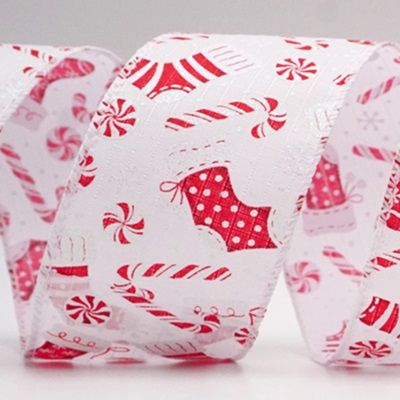 Calza di Natale e nastri decorativi_KF8819.KF8820.KF8821