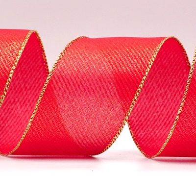 चमकदार तिरछी धारियों वाला डिज़ाइन वायर्ड रिबन_KF8867