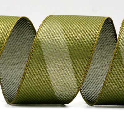 चमकदार तिरछी धारियों वाला डिज़ाइन वायर्ड रिबन_KF8867