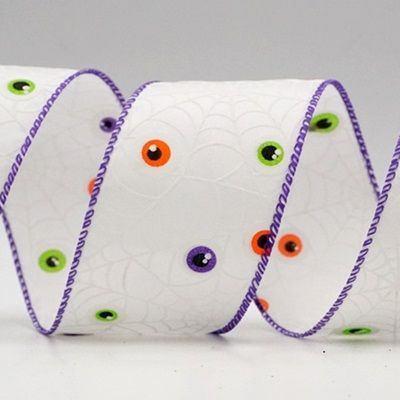 Лента с пауками и глазом на Хэллоуин_KF8906