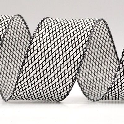 Γυαλιστερό Σχέδιο Διαμαντένιου Δικτύου Σατέν Ρίγες_KF8958