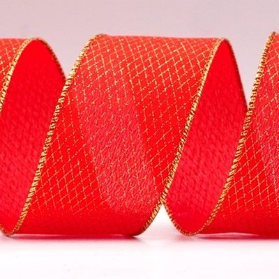 Γυαλιστερό Σχέδιο Διαμαντένιου Δικτύου Σατέν Ρίγες_KF8959