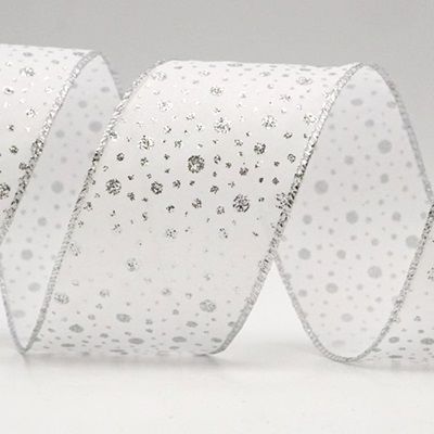 Glitter Dots Wired Ribbon_KF8993