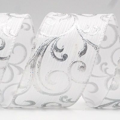 Cinta de alambre metálica con diseño floral_KF9027.KF9028.KF9029