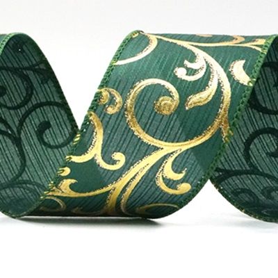 Cinta de alambre metálica con diseño floral_KF9027.KF9028.KF9029