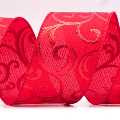 Cinta de alambre metálica con diseño floral_KF9027.KF9028.KF9029