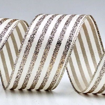Sparkling Stripes Wired Ribbon_KF9036