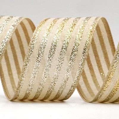 Sparkling Stripes Wired Ribbon_KF9037