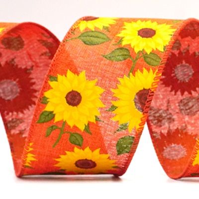 Fita de Arame com Girassol de Outono_KF9058.KF9059