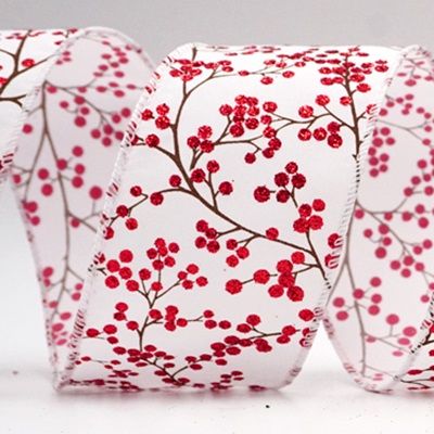 Glitter Bessen Draadlint_KF9085.KF9086.KF9087.KF9088.KF9089.KF9090