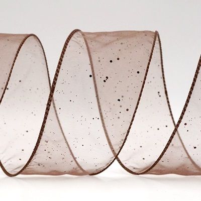 Przezroczysta, błyszcząca wstążka druciana_KF9122