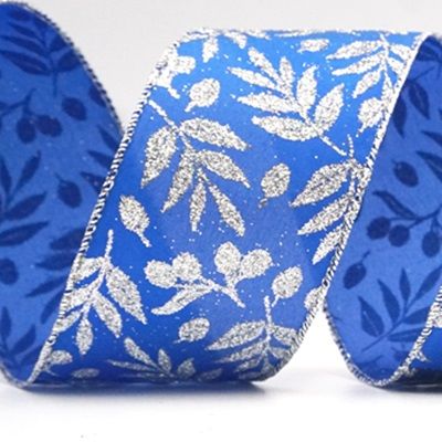 Wstążka z brokatowymi liśćmi_Festive_KF9157.KF9158