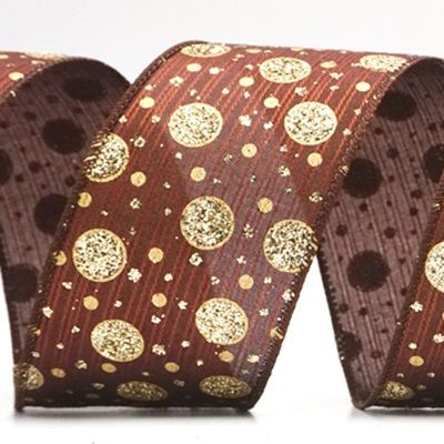 Блискучі горошки дротяної стрічки_KF9173