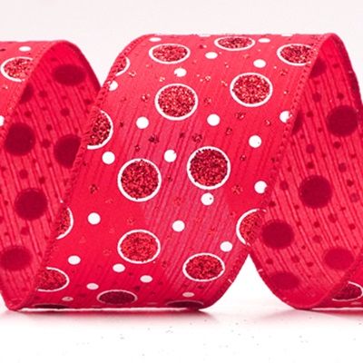 Блискучі горошки дротяної стрічки_KF9173