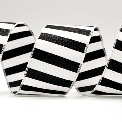 Wstążka w paski w dwóch kolorach_KF9185