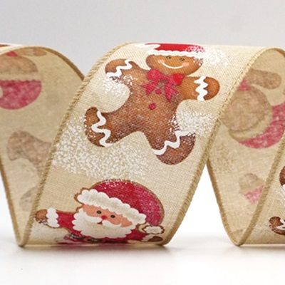Fita de Arame com Papai Noel &amp; Biscoito de Gengibre_KF9199.KF9200
