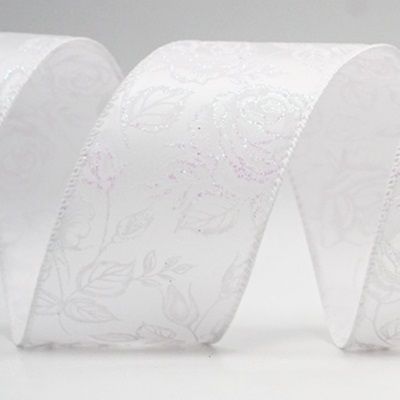 Classic Rose Design Wired Ribbon_KF9246.KF9247