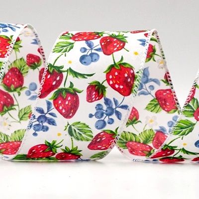Strawberry and Blueberry Wired Ribbon_KF9269.KF9270