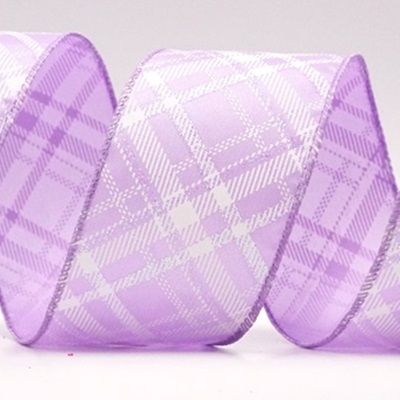 स्टाइलिश डायगोनल चेक वायर्ड रिबन_KF9286.KF9287.KF9288.KF9304