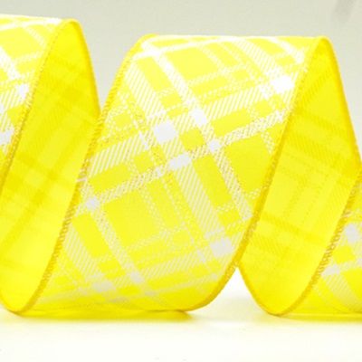 स्टाइलिश डायगोनल चेक वायर्ड रिबन_KF9286.KF9287.KF9288.KF9304