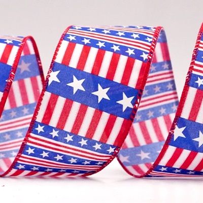 Γιορτή Αστεριών &amp; Λωρίδων Σατέν Κορδέλα_KF9309.KF9310