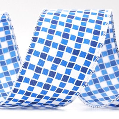 उज्ज्वल चेक पैटर्न वाला तार बंधन_KF9341