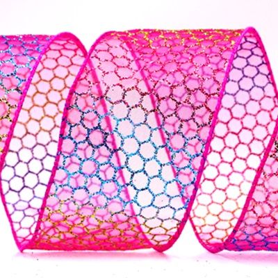 Holographisches Glitzer Kreuzband_Drahtband_KF9412.KF9413