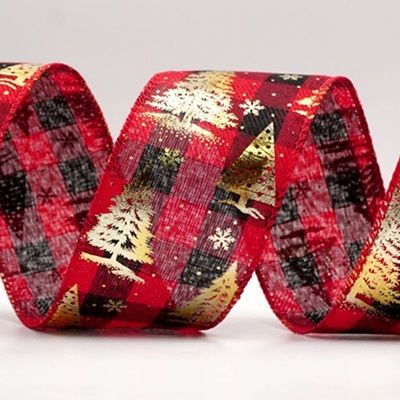 Святкова Пледова Різдвяна Ялинка Провідна Стрічка_KF9425