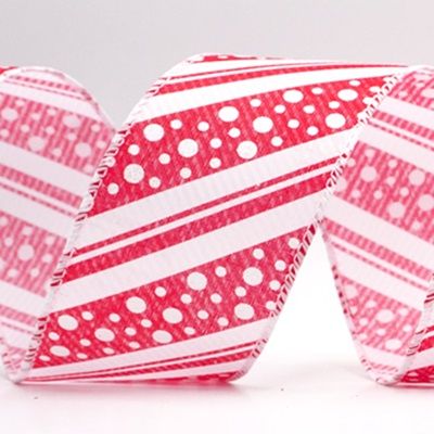 Filo di Rame Strisce di Bastoncino di Zucchero &amp; Pois_KF9449.KF9450.KF9451.KF9452